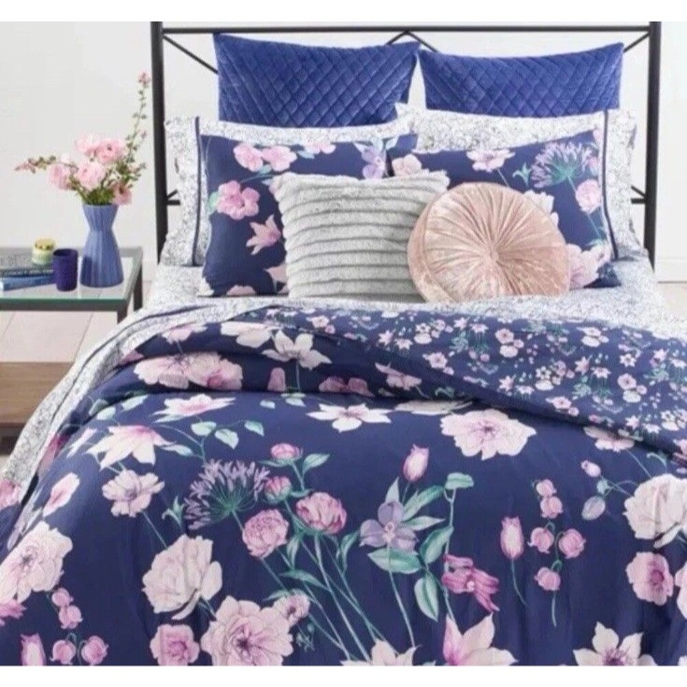 Whim by Martha Stewart Twin/Twin XL Midnight Floral Comforter Set Discontinued